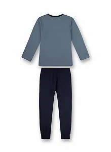 Пижама Sanetta для мальчиков Длинная Синяя synthetic.ua - Фото 1