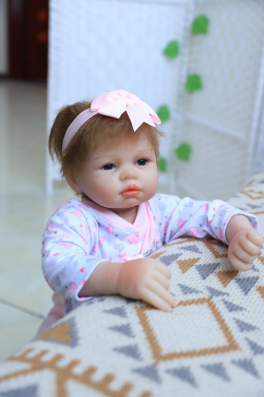 Кукла SYP Reborn Baby Girl 22 дюйма 55 см Handmade, фото №8