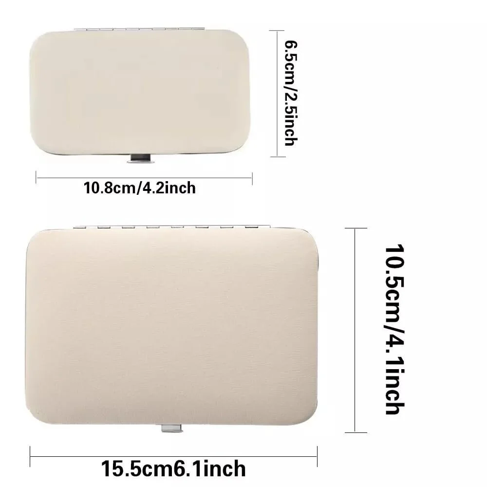 Набор для маникюра и педикюра с кусачками 7 в 1 Сталь, розовый, фото №6