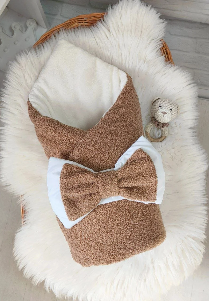 Теплий набір для новонародженогоТедді коричневий, фото №3