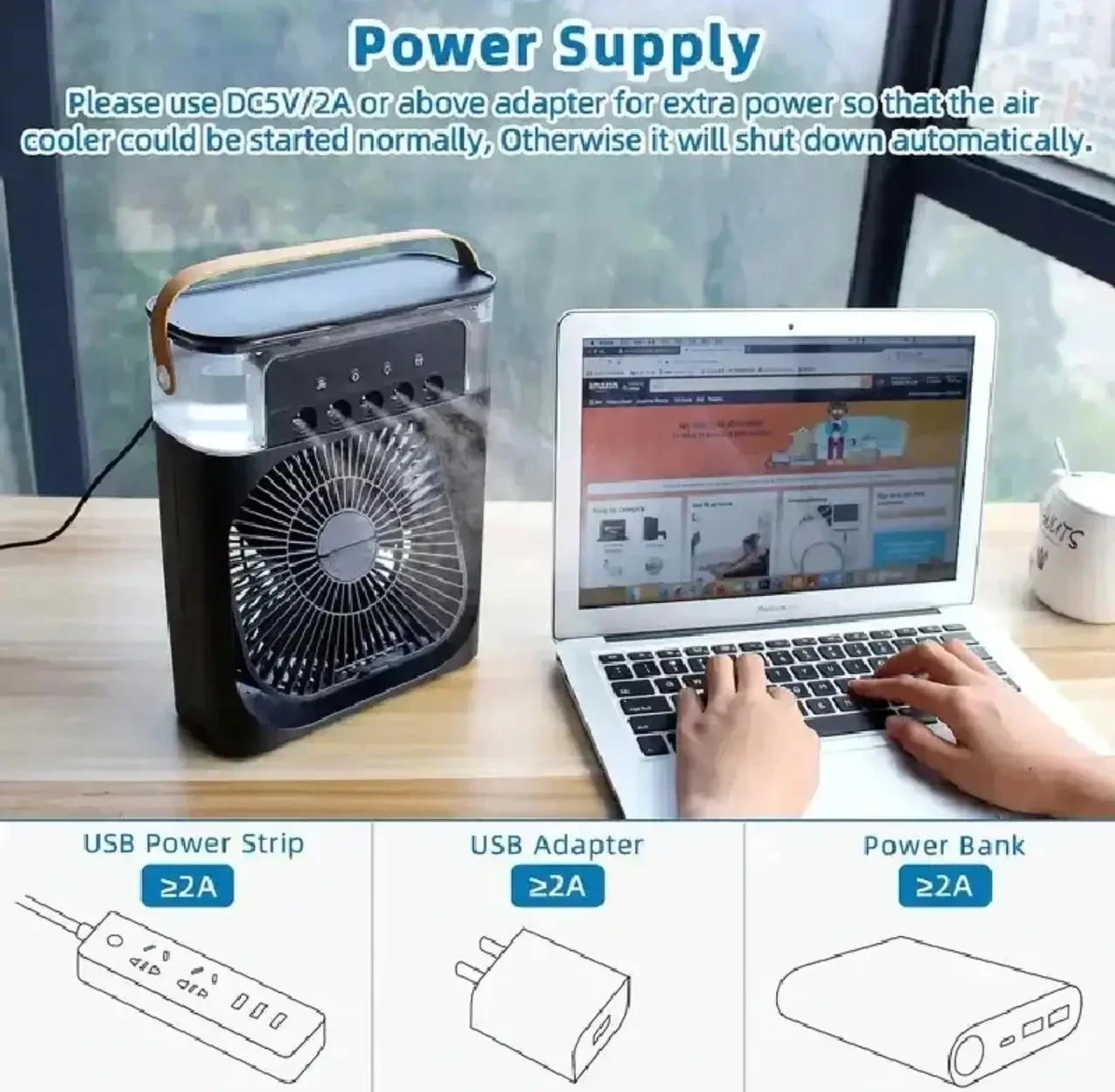 Большой Вентилятор от USB настольный с тремя режимами скорости и регулировкой угла наклона 9418, фото №5 Большой Вентилятор от USB настольный с тремя режимами скорости и регулировкой угла наклона 9418, фото №5