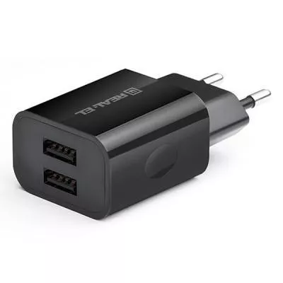 Зарядное устройство REAL-EL CH-210 black (EL123160014), фото №1