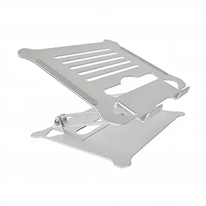 Регулируемая Подставка для Ноутбука Алюминиевая Легкая с Вентиляционными Отверстиями для 11-17-дюймовых Ноутбуков - Фото 1