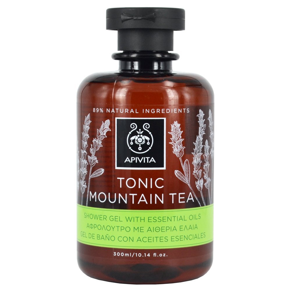 Гель для душу Apivita Tonic Mountain з ефірними оліями 300 мл, фото №1