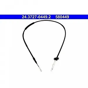Трос стоянкового гальма ATE 24.3727-0449.2 для MERCEDES-BENZ задній лівий synthetic.ua - Фото 1