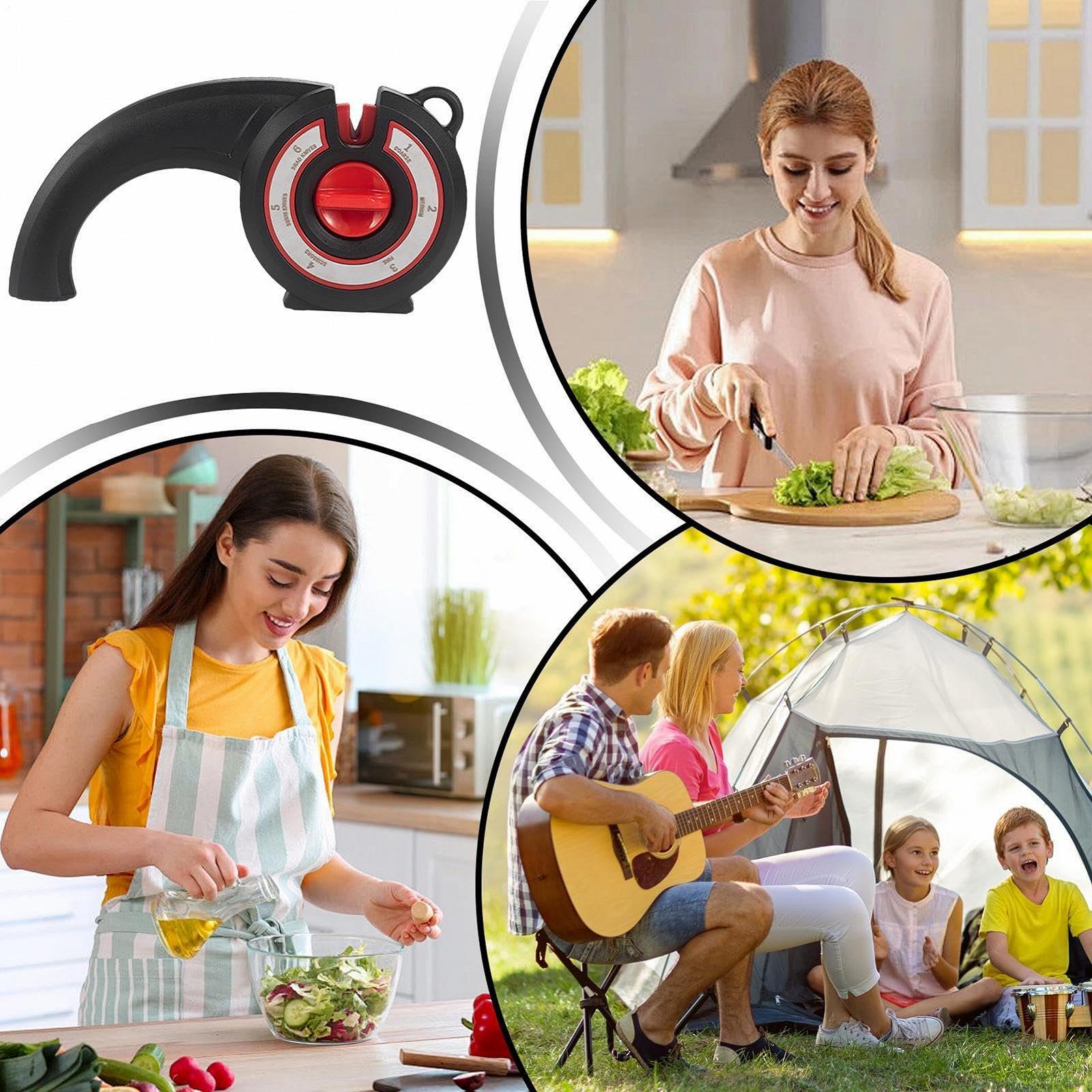 Точилка для ножей и фрез ручная с регулировкой угла черная, фото №4