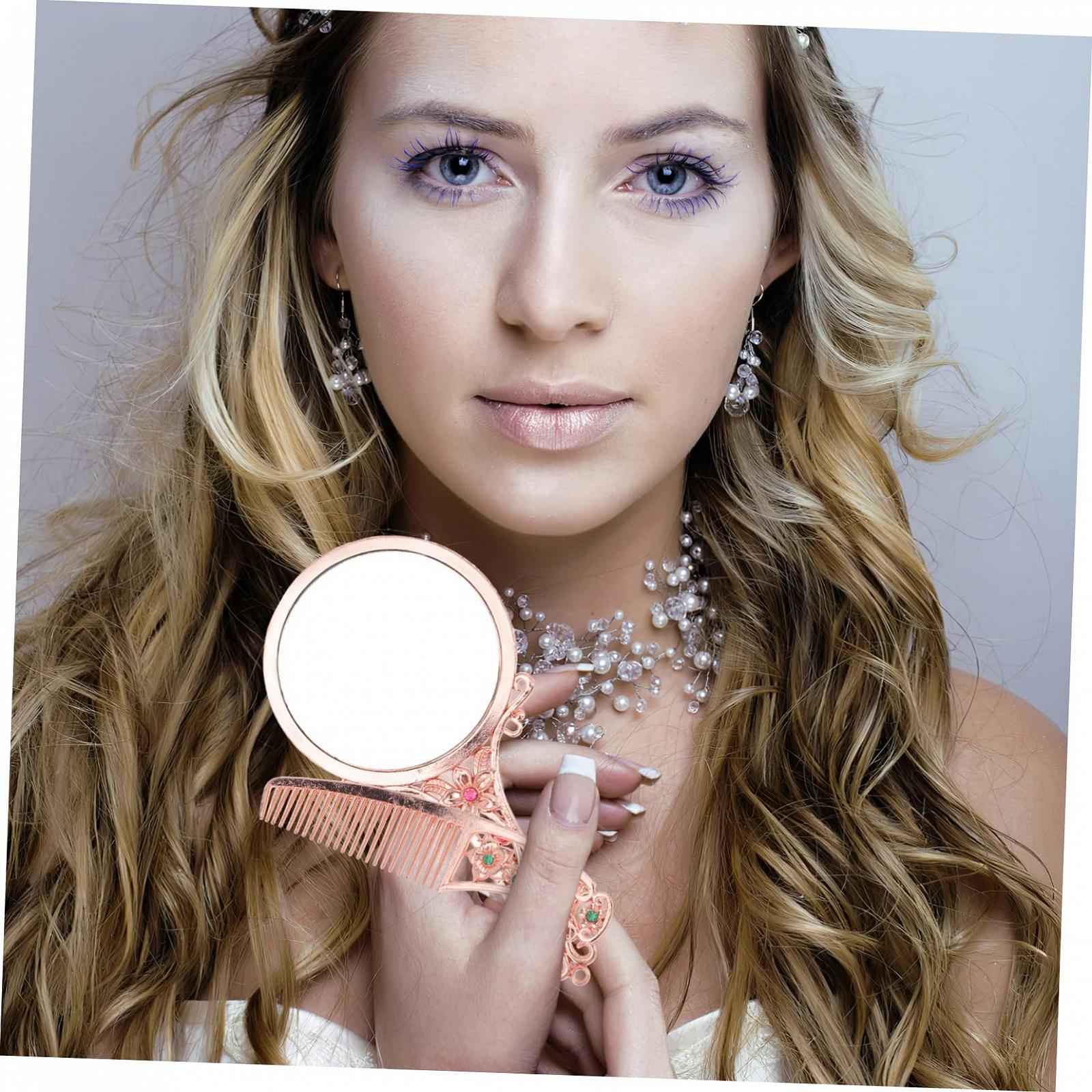 Зеркало Angoily Retro Металл Miss Fold Компактное зеркало, фото №5