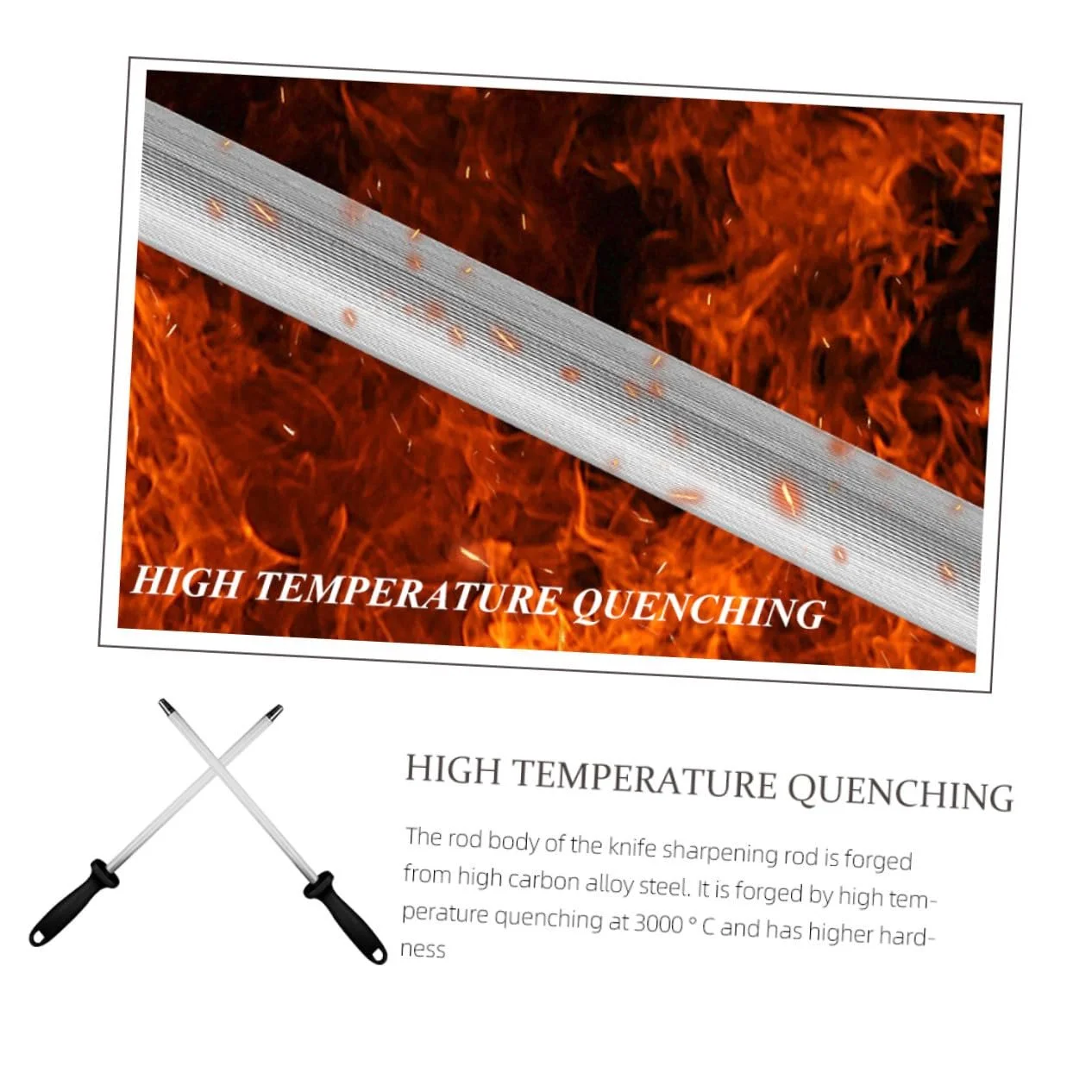 Мусат Ipetboom Set of 2 Professional Stainless Steel с эргономичной ручкой, фото №8