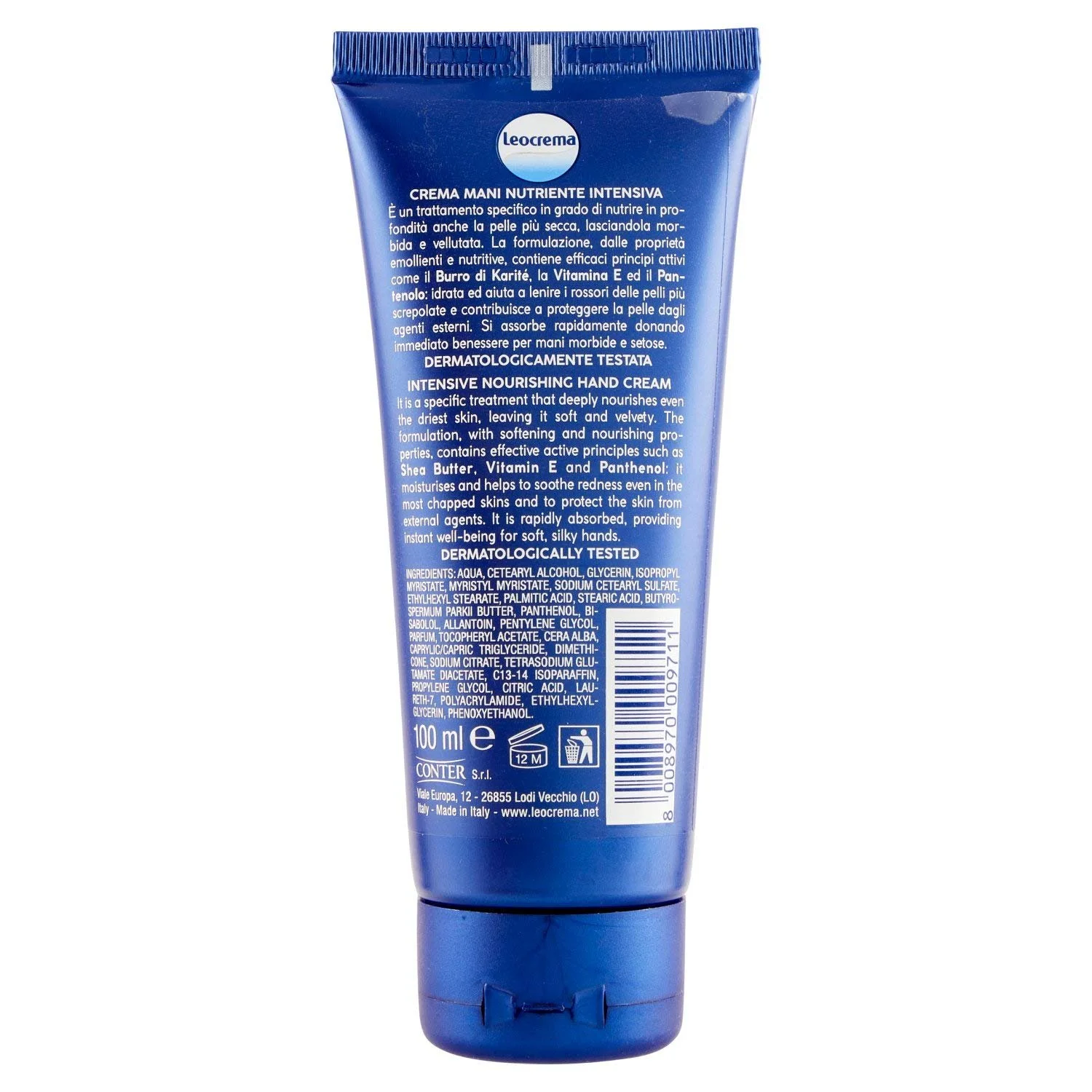 Крем для рук LEOCREMA Nutriente Intensiva з маслом ши, 100 мл, фото №3