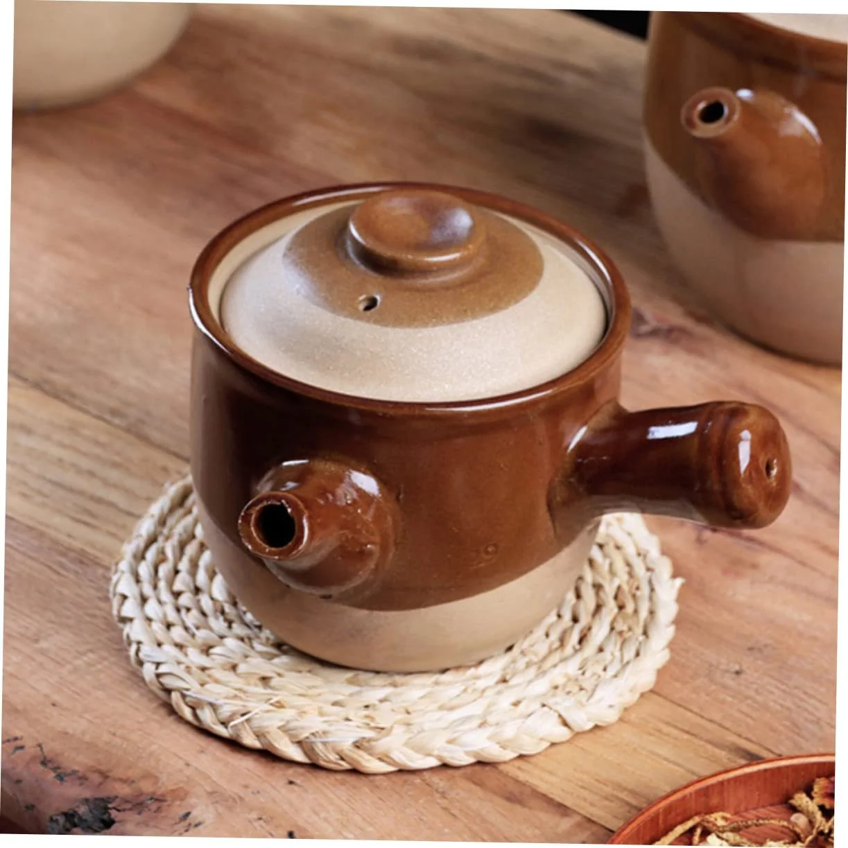 Горшочек для запекания Amosfun Traditional Chinese керамический термостойкий, фото №8