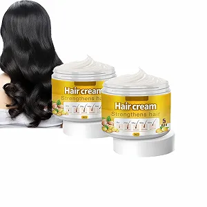 Бальзам для ухода за волосами с имбирем Dyceittdia, 2 шт, кондиционер для роста волос с имбирем, крем для волос с имбирем, увлажняющий и разглаживающий, крем для роста и утолщения волос, 2 штуки x 30 г, Hair2 - Фото 1