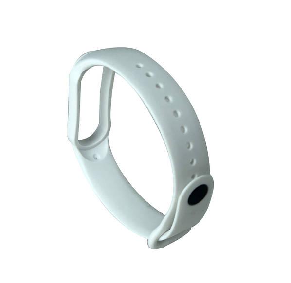 Ремешок силиконовый для Xiaomi Mi Band 5 2 белый, фото №1 Ремешок силиконовый для Xiaomi Mi Band 5 2 белый, фото №1