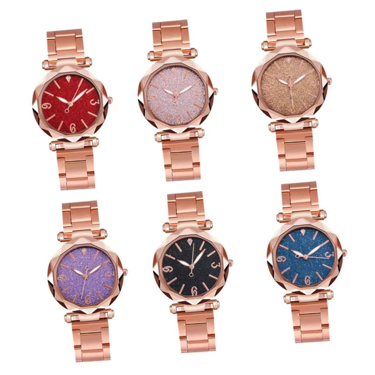 Часы LIFKOME Женские наручные часы из нержавеющей стали Розовый, фото №6