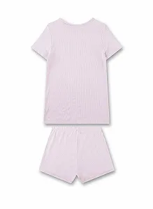 Комплект пижамный Sanetta для девочек, шорты, розовый synthetic.ua - Фото 1