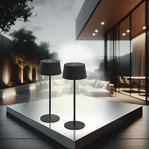 Настольная лампа Lunartec Battery Set of 2 LED 150 лм 1200 мАч Диммируемая IP44 Теплый белый - Фото 1