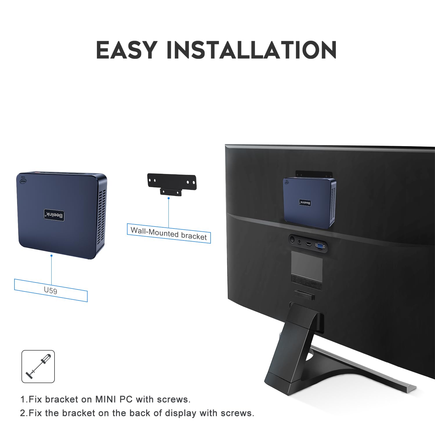 Міні ПК Beelink N5105 8G DDR+500G SSD, фото №7