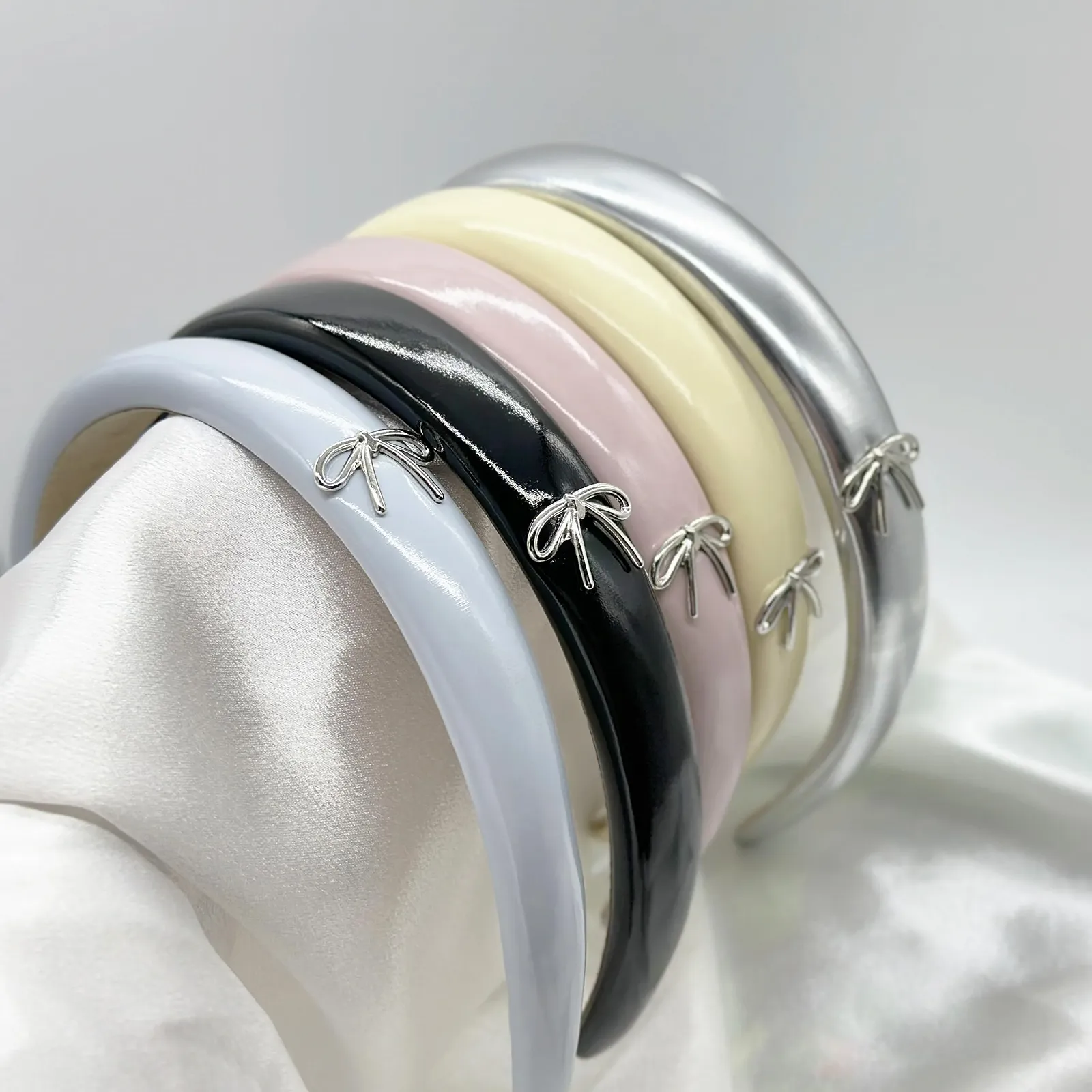 Обруч для волосся з бантом Candy Colours М'які, фото №4