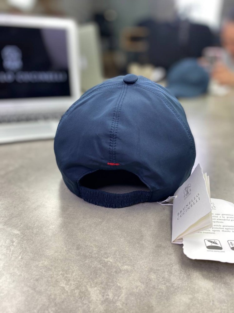 Кепка Brunello Cucinelli темно-синяя gu577, фото №7