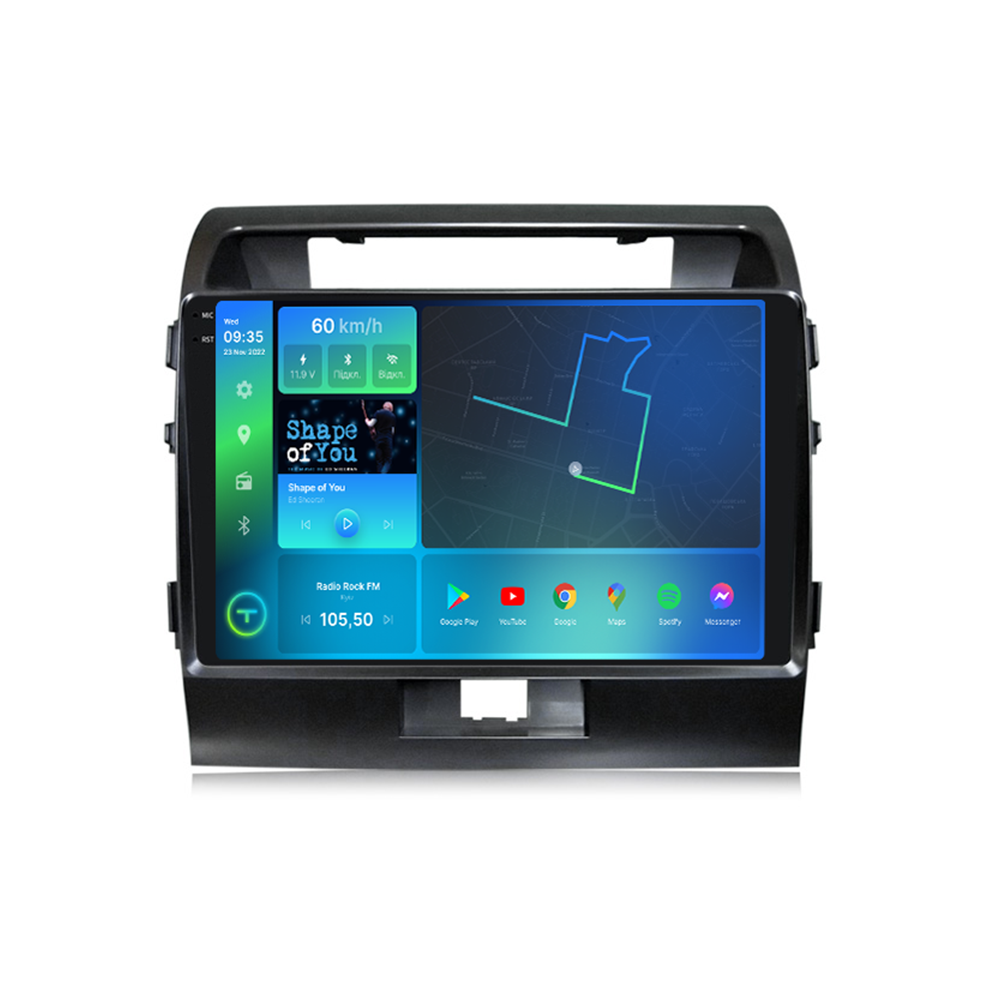 Штатная магнитола Torssen 2K Toyota LC200 2008 F10432 4G Carplay DSP 4/32Gb QLed 10, фото №1