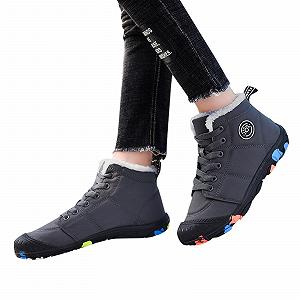 Ботинки Barefoot Shoes Generisch зимние, унисекс, детские/взрослые, водонепроницаемые, нескользящие, серые synthetic.ua - Фото 1
