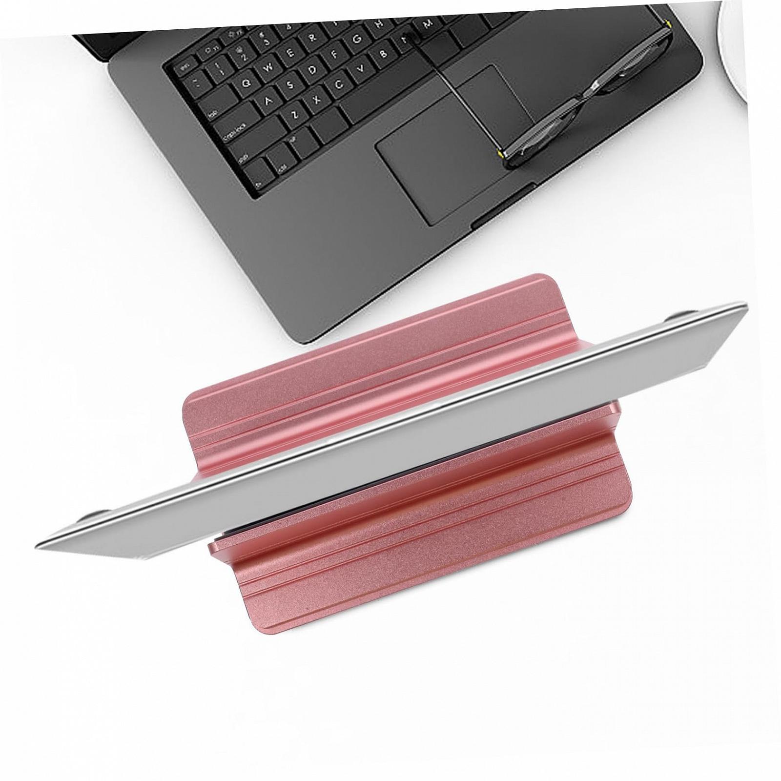 Підставка для ноутбука алюмінієва, вертикальний тримач для ноутбука з регулюванням, фото №5