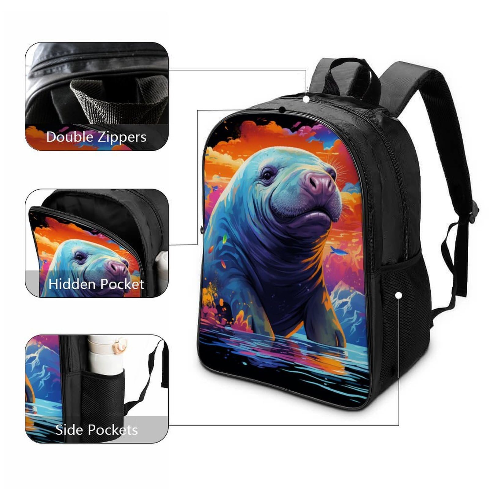 Ранец DPEOANEBN Manatees 40x28x16см, фото №3
