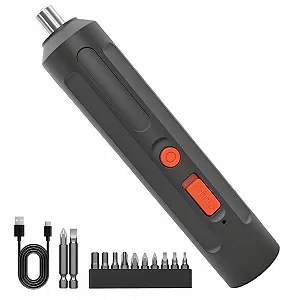 Електрична викрутка USB акумуляторна з набором біт - Фото 1