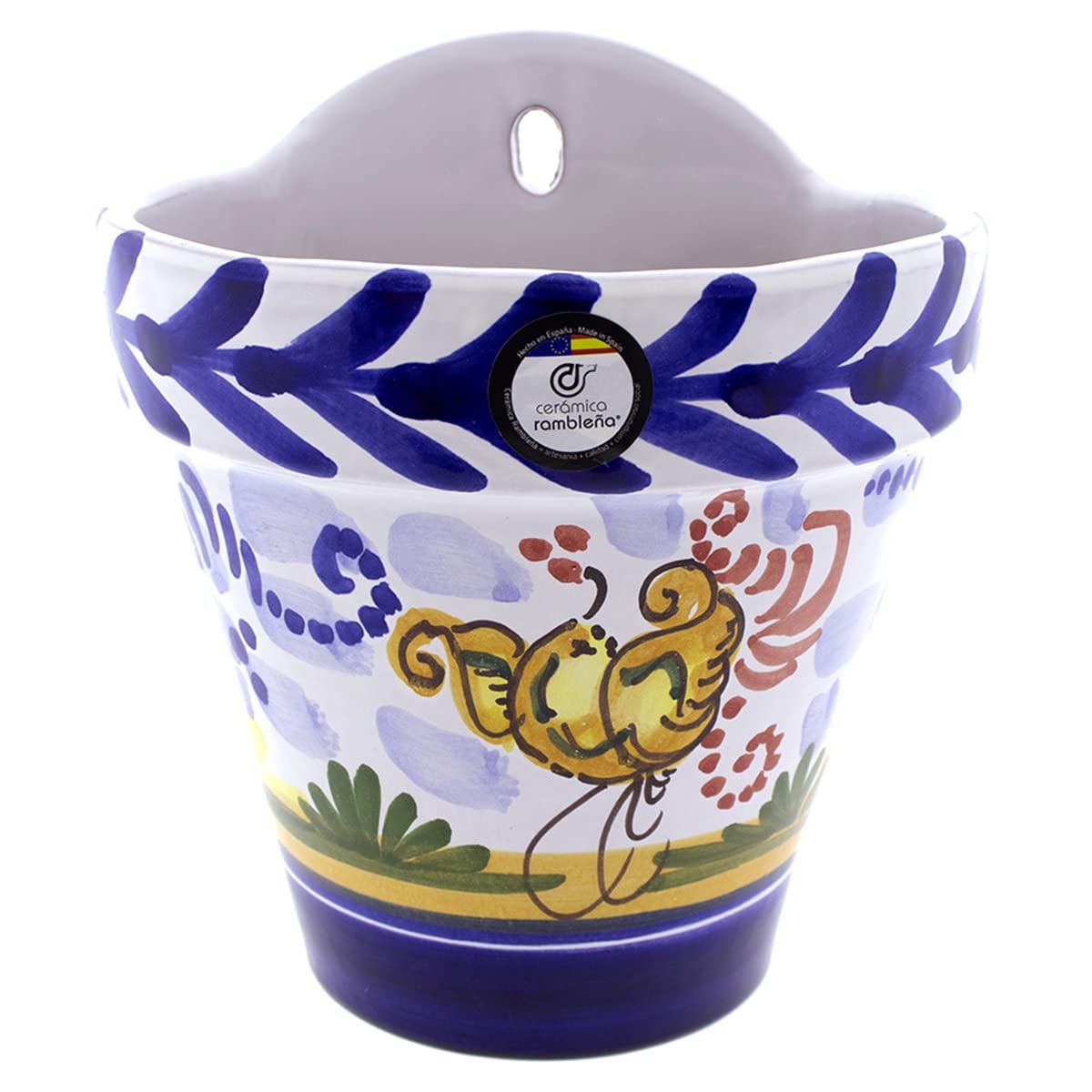 Горщик підвісний Ceramic Diamond D125 керамічний 13,5 x 12 x 16 см, фото №1 Горщик підвісний Ceramic Diamond D125 керамічний 13,5 x 12 x 16 см, фото №1