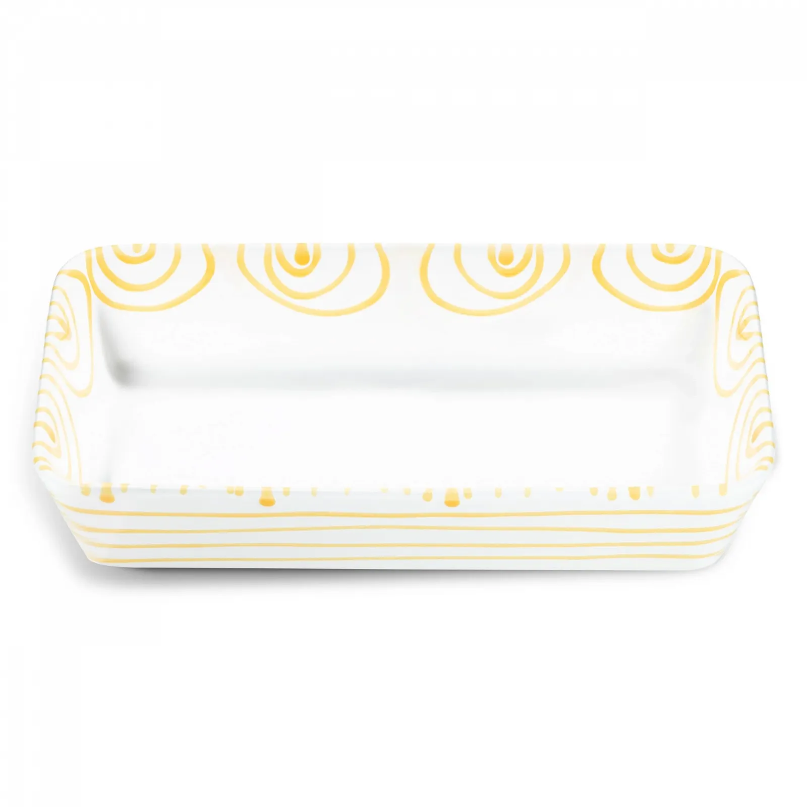 Форма для запікання GMUNDNER KERAMIK Flamed Yellow 29 см ручної роботи, фото №1