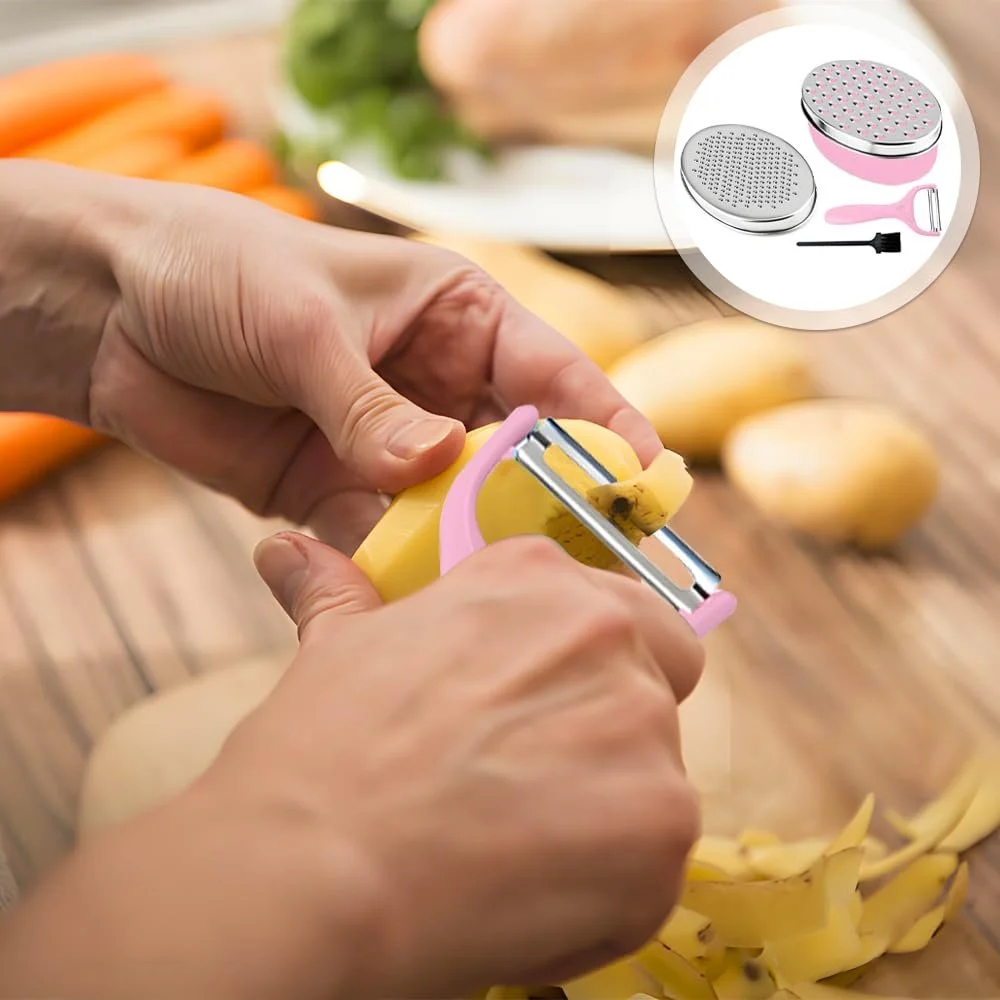 Терка для сиру з контейнером, з кришкою у 2 розмірах, фото №6