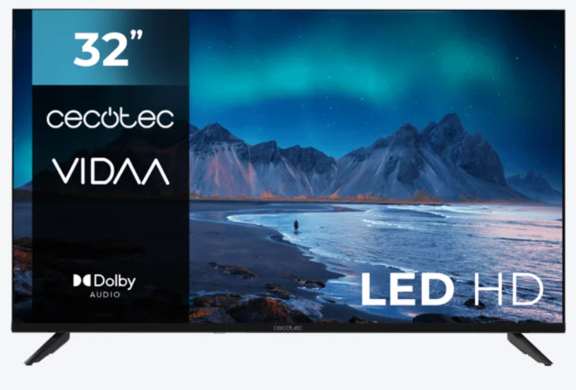 Телевизор 32" Cecotec A5 ALH50032 / HD / 50 Гц / LCD / Smart TV / Wi-Fi / Bluetooth / T2, фото №1 Телевизор 32" Cecotec A5 ALH50032 / HD / 50 Гц / LCD / Smart TV / Wi-Fi / Bluetooth / T2, фото №1