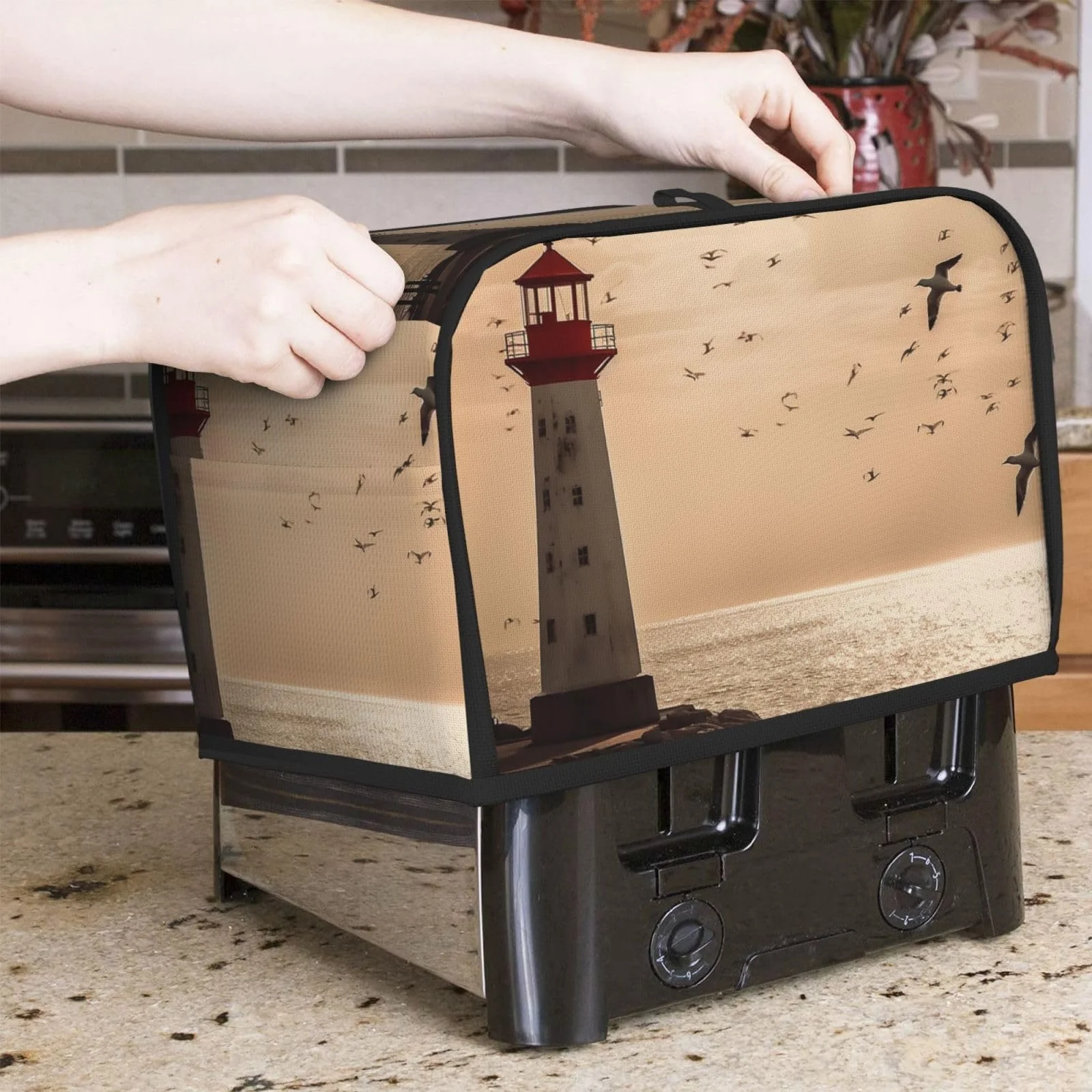 Чохол для 2-х скибочного тостера з двома кишенями, надм'який, фото №5 Чохол для 2-х скибочного тостера з двома кишенями, надм'який, фото №5