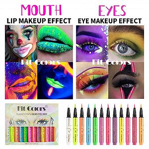 Кольорова Підводка для очей Neon Eyeliner Стійка матова рідка synthetic.ua - Фото 1