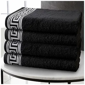 Рушники для рук GC GAVENO CAVAILIA Egyptian Cotton 50 x 80 см чорні 4 шт. - Фото 1