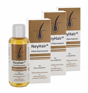 Тоник для волос NeyHair Vital - жизненно важное средство для волос и кожи головы, для здоровой кожи головы, сильного роста волос, большей густоты волос, содержит комплекс vitOrgan H, который восстанавливает корень волоса, 3 x 200 мл - Фото 1