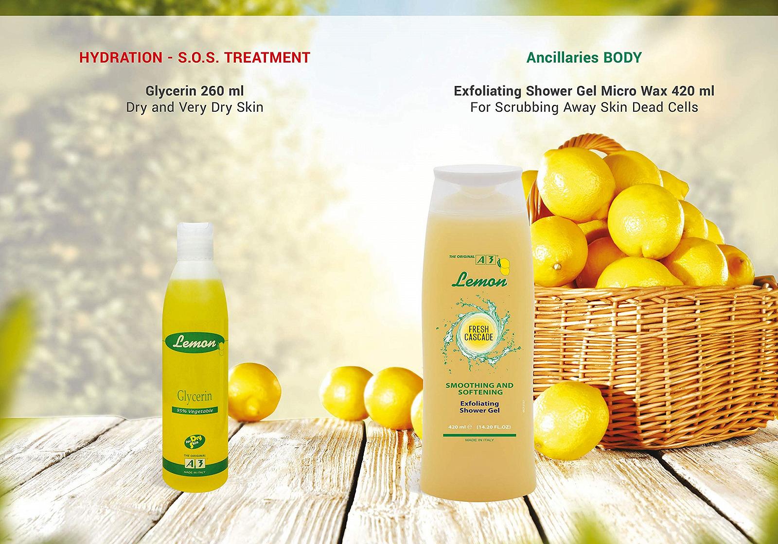 Отшелушивающий гель для душа A3 Lemon с ароматом лимона, фото №9