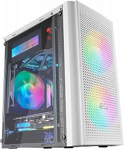 Ігровий корпус для ПК MARSGAMING Mini Tower Micro ATX Mars Gaming MC300 RGB з панеллю та вітринним корпусом A9 Білий - Фото 1