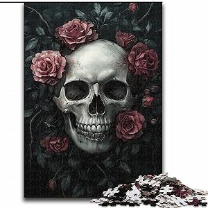Пазл Skull Rose 1000 деталей 26 x 38 см - Фото 1