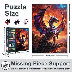 Пазл Majestic Dragon 1000 елементів 50 x 70 см ціна на synthetic.ua - Фото 1 Пазл Majestic Dragon 1000 елементів 50 x 70 см synthetic.ua - Фото 1