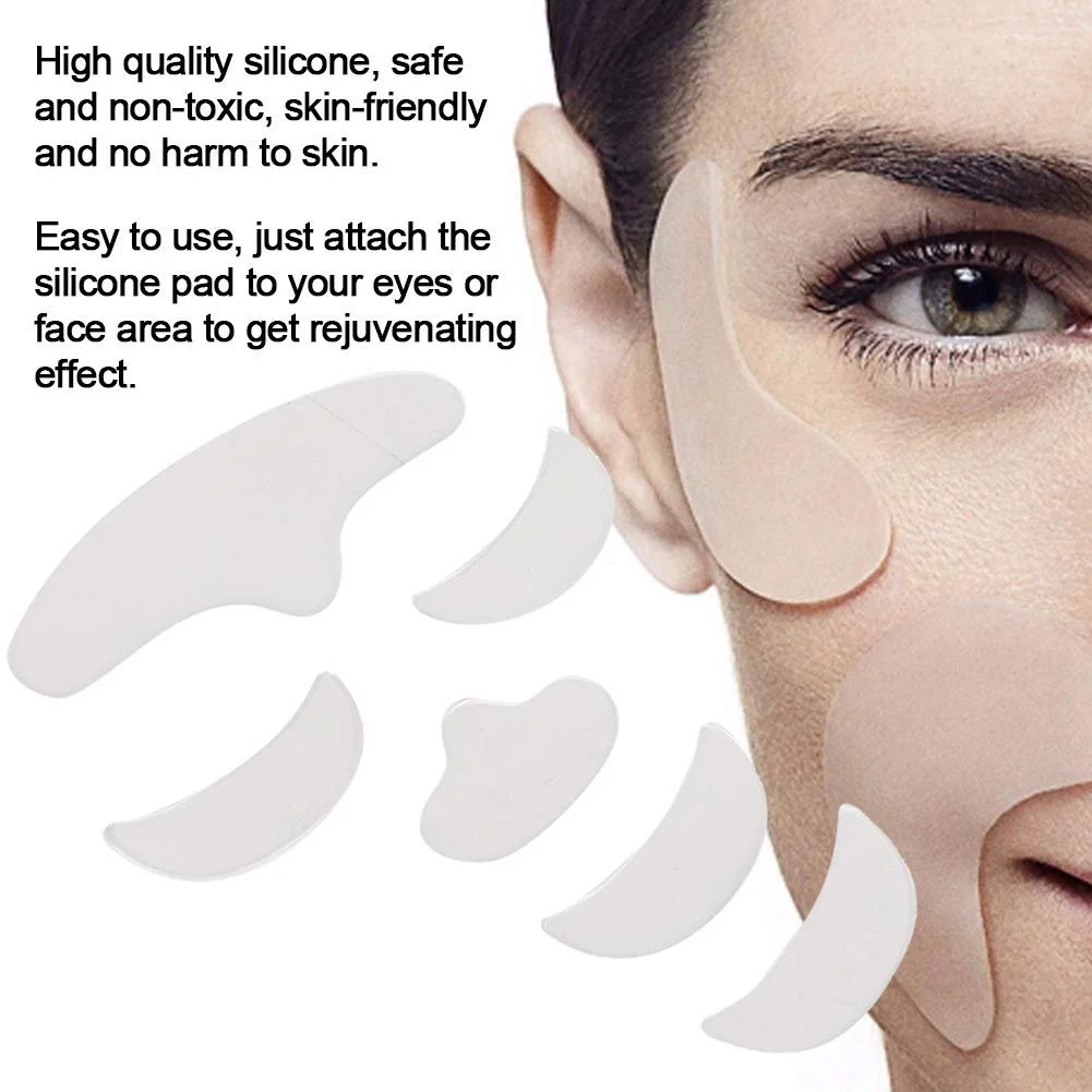 Патчи для лица Parches Antiarrugas, 6 шт., против морщин, многоразовые силиконовые полоски, фото №7 Патчи для лица Parches Antiarrugas, 6 шт., против морщин, многоразовые силиконовые полоски, фото №7