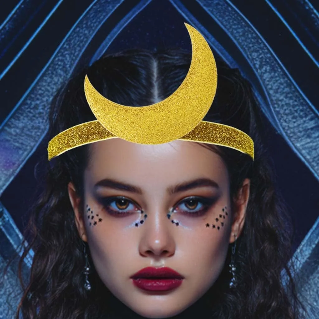 Обруч Місяць Блискітки Головний убір, фото №4