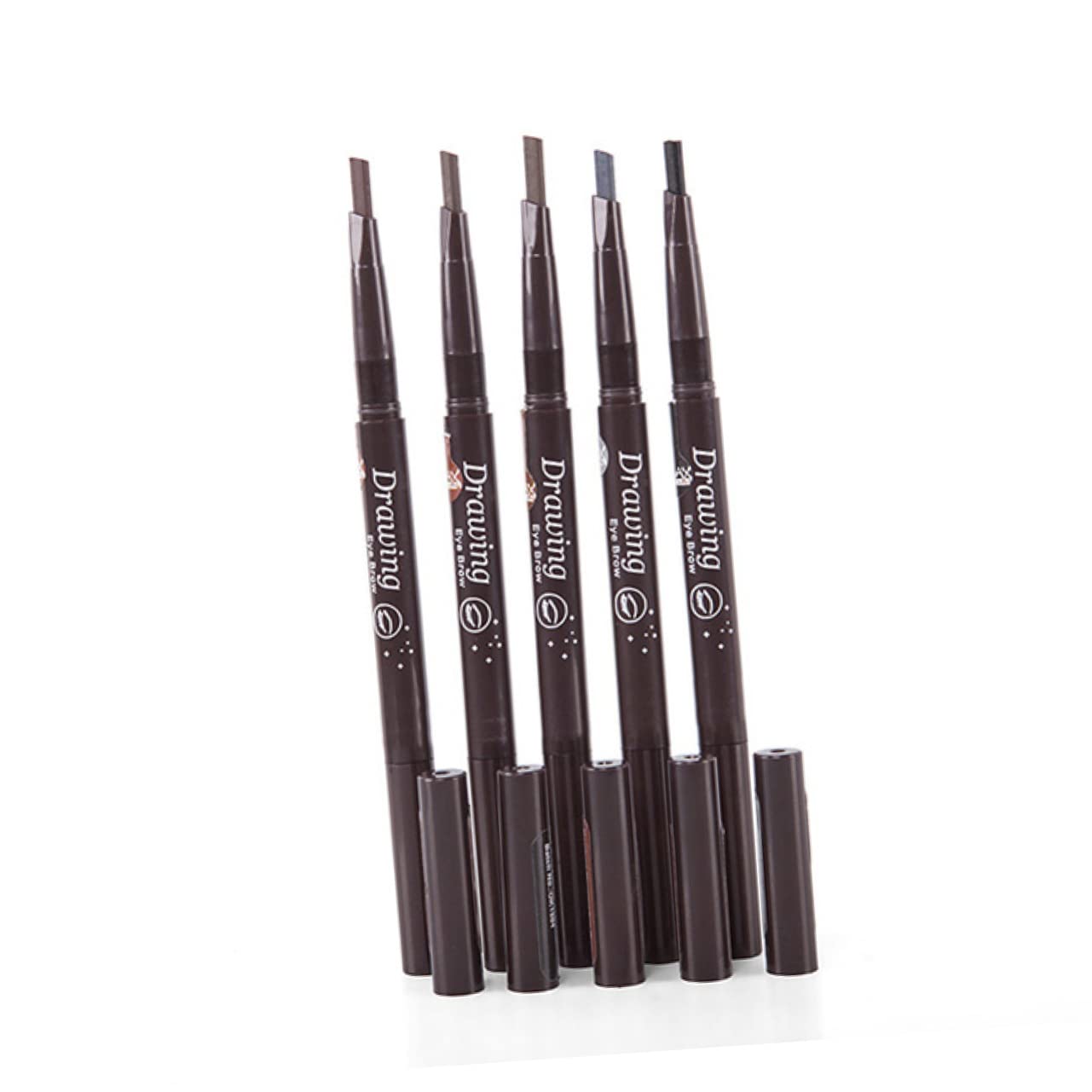 Олівець Minkissy Eyebrow Pencil 2-in-1 Ротаційний мікроблейдинг Олівець для брів Заповнювач Двозначний, фото №1