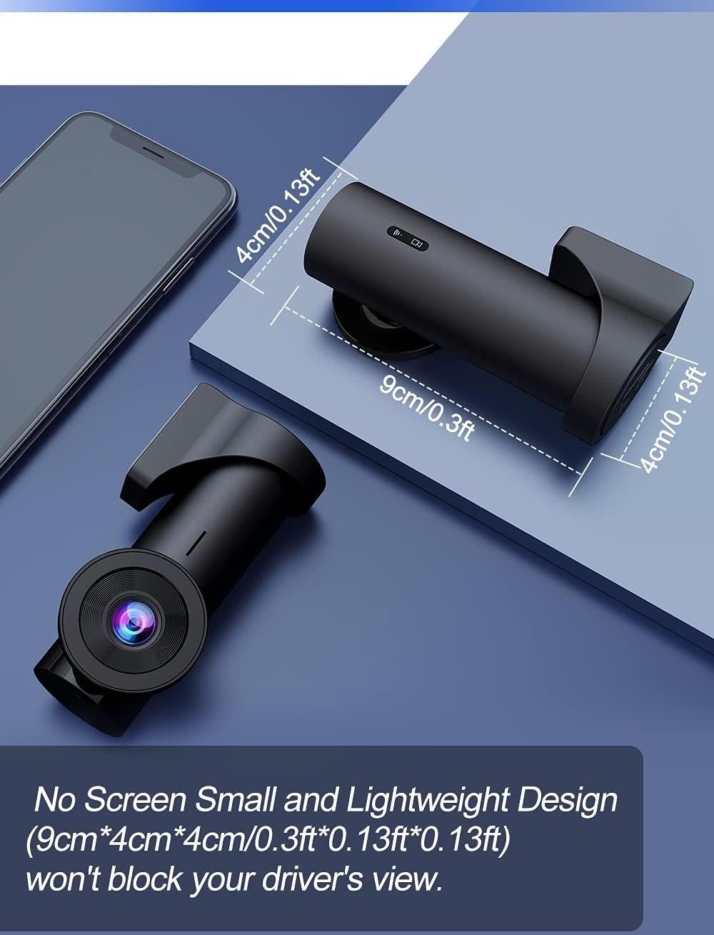 Відеореєстратор CHORTAU B-T26 / Full HD / 170° / Wi-Fi / Чорний, фото №5