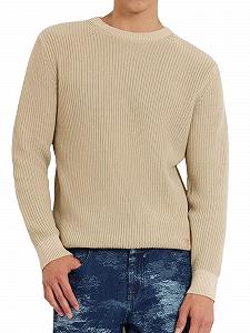 Свитер GUESS Eco Delmar Washed Ribbed Impact Grey, L - Фото 1
