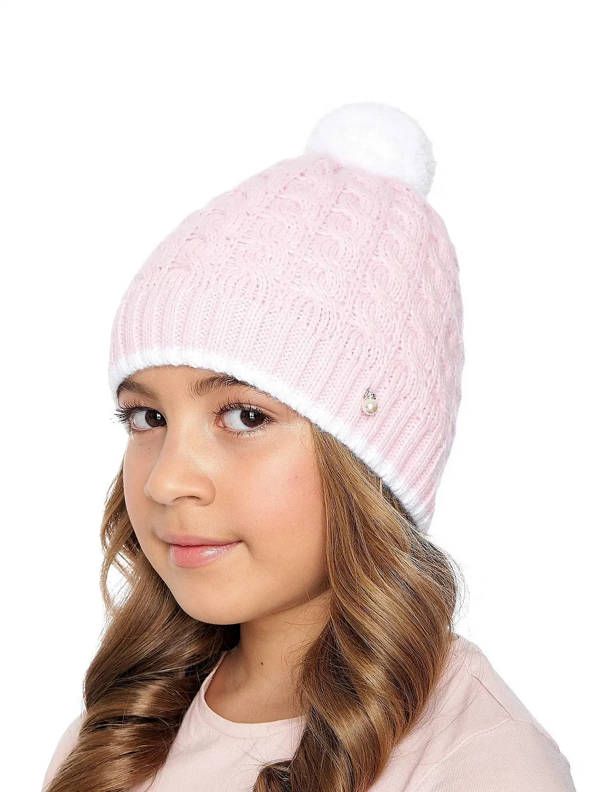 Шапка Marhatter Зимова дитяча шапка В'язана з помпоном, фото №3 Шапка Marhatter Зимова дитяча шапка В'язана з помпоном, фото №3