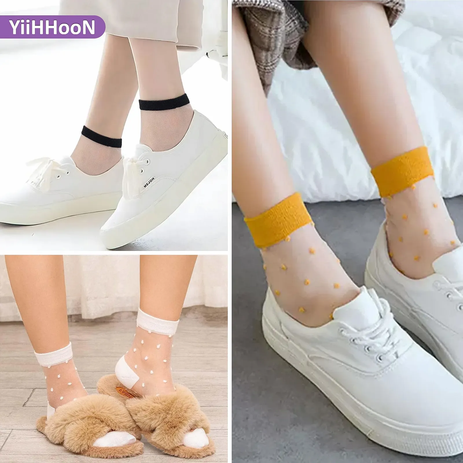 Жіночі прозорі шкарпетки Універсальний розмір, фото №7 Жіночі прозорі шкарпетки Універсальний розмір, фото №7