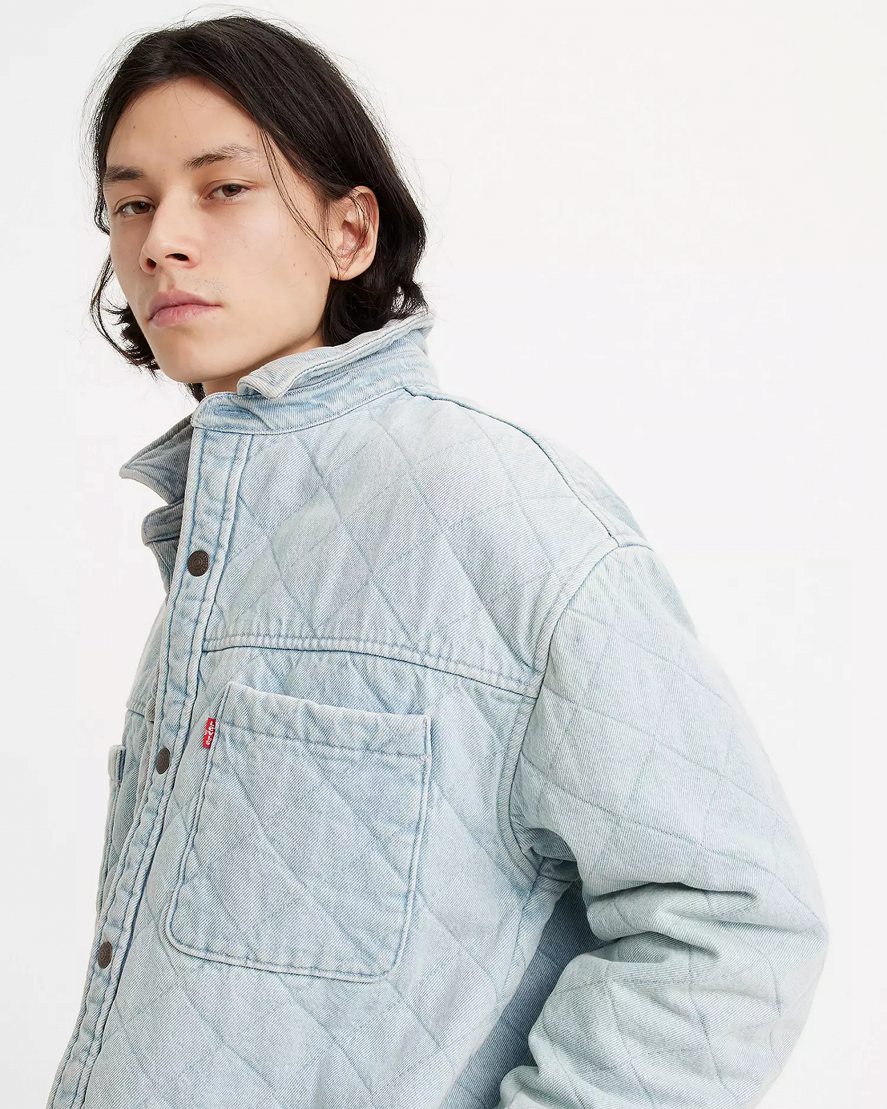 Чоловіча верхня сорочка Levis - Ingleside Overshirt Badu Stonewash - S, фото №3