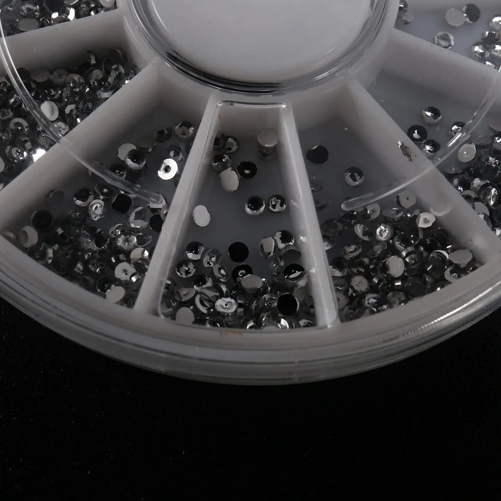 Стразы Серебряные 2 шт. Кристалл для маникюра 1.5мм, фото №8