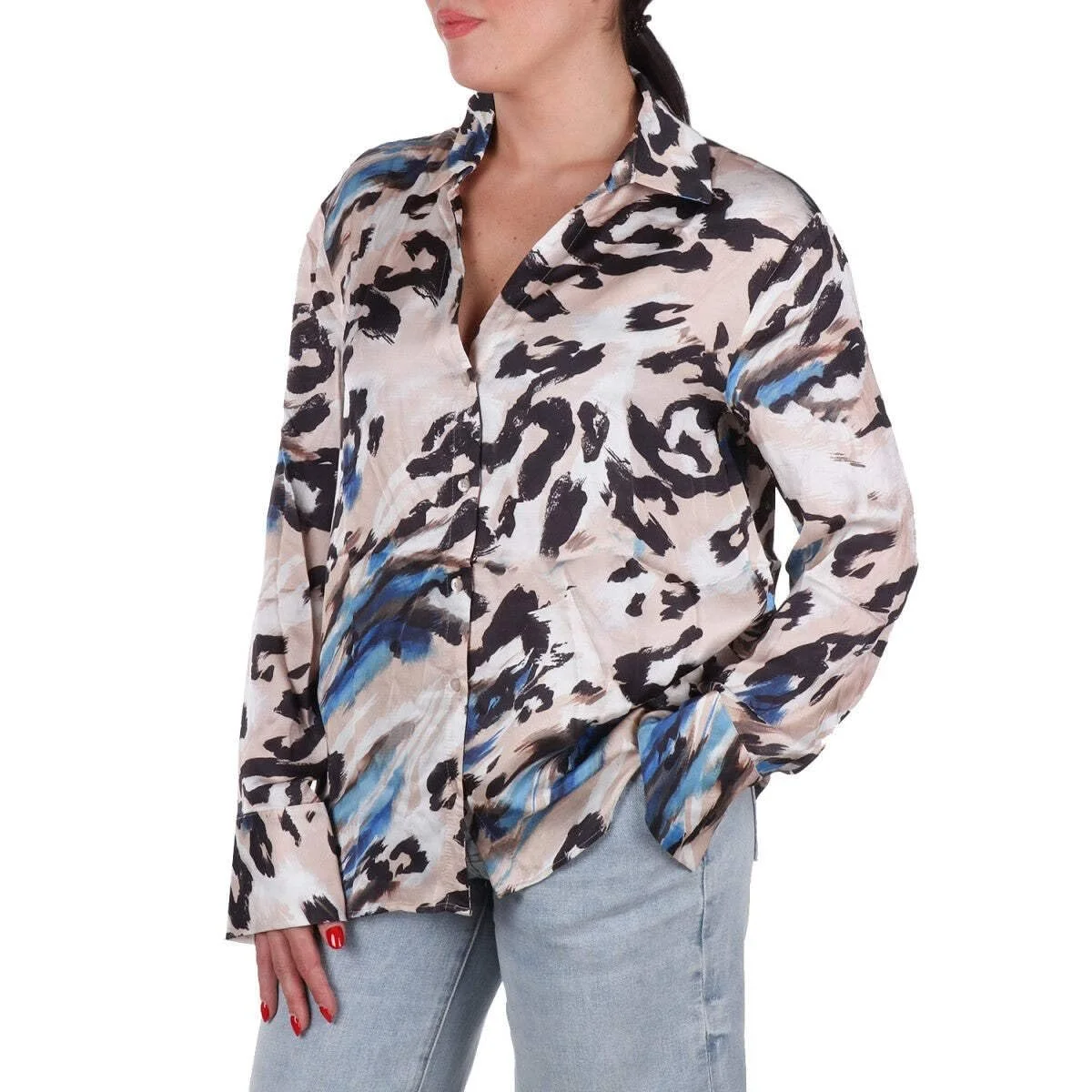 Сорочка з довгим рукавом Guess Small Бежевий, фото №4 Сорочка з довгим рукавом Guess Small Бежевий, фото №4