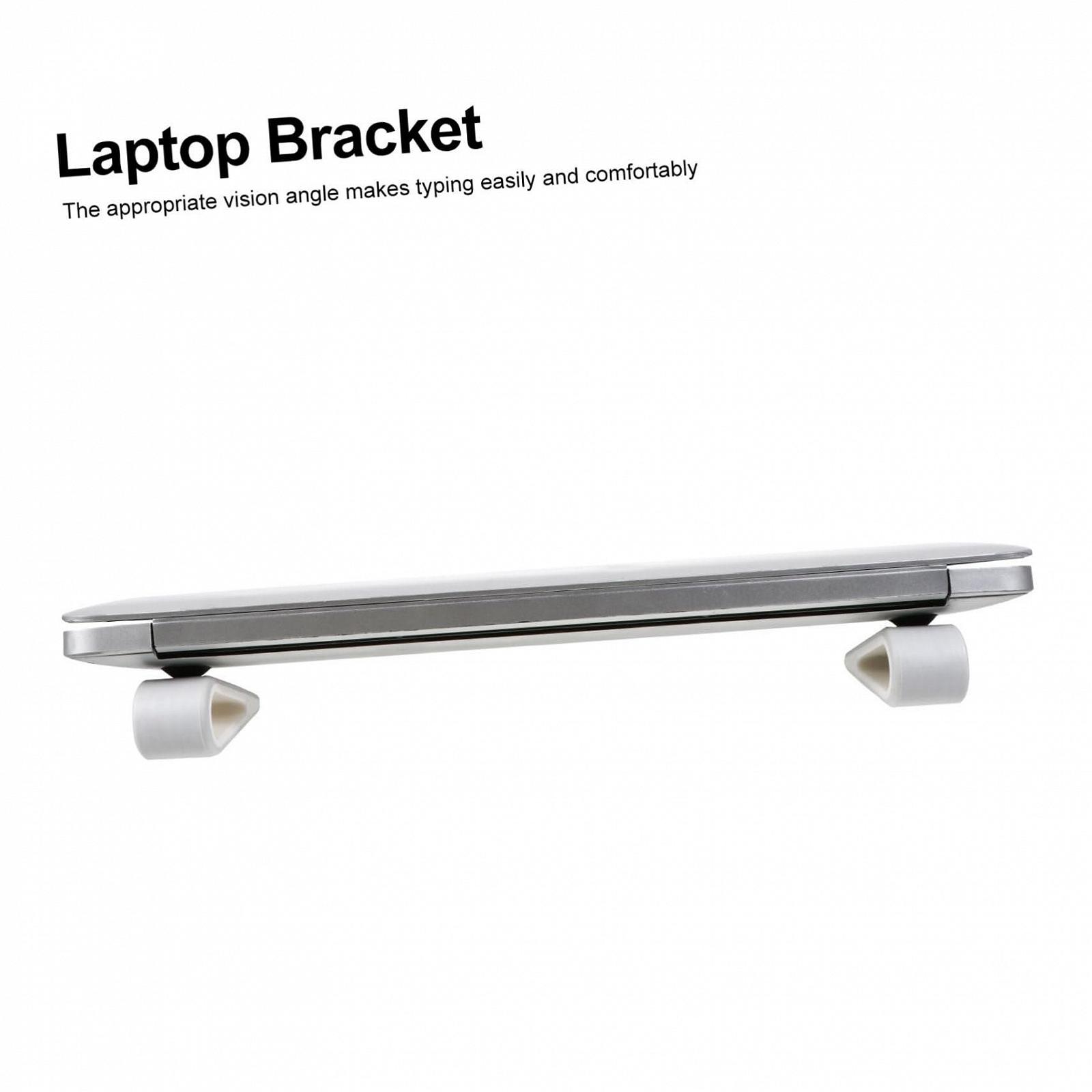 Подставка для ноутбука Homoyoyo, 4 шт, регулируемая по высоте, нескользящая подставка для ноутбука, охлаждающая подставка для ноутбука, термостойкая для стола, дивана, кровати, рабочего места, фото №7